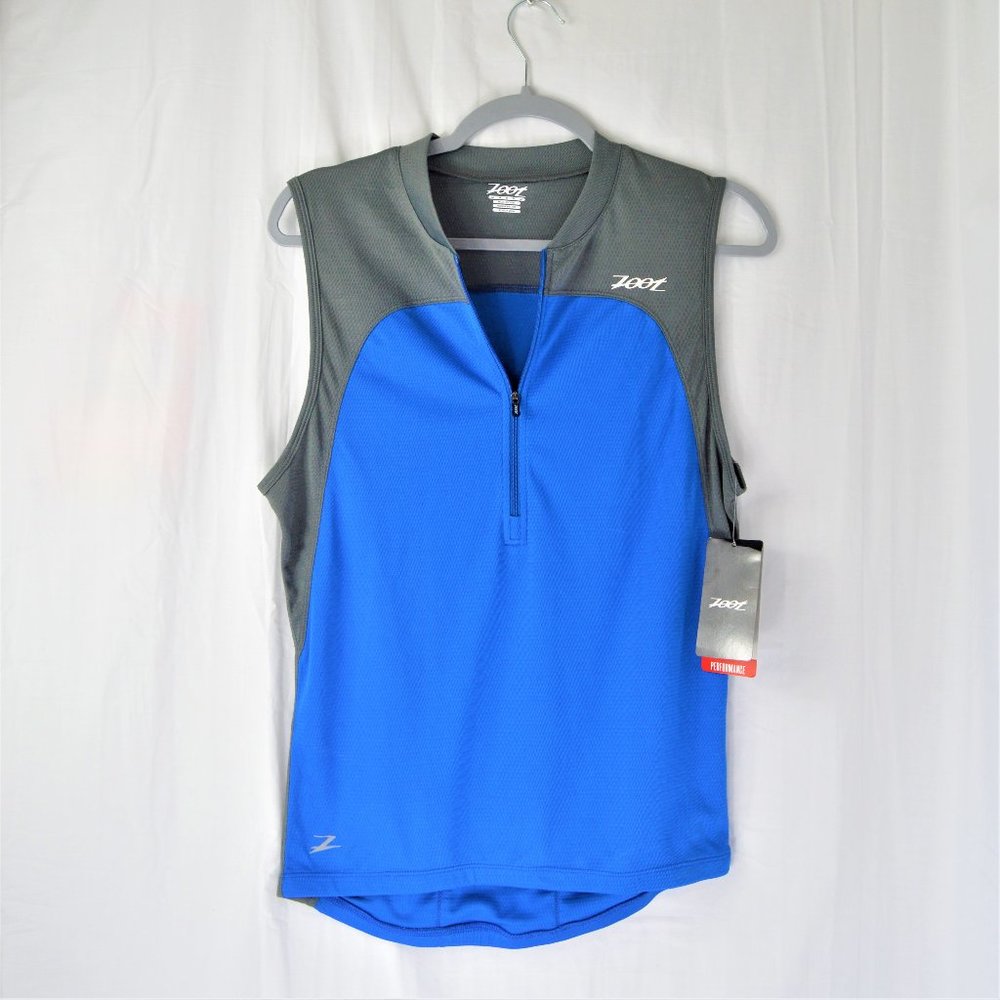 Zoot cycling biking bike men's jersey 1/2 zip